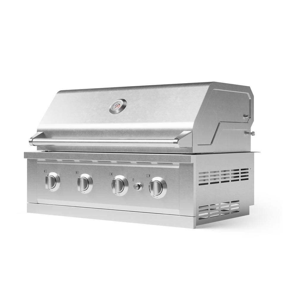 NewAge Products Outdoor Kitchen 36 in. Propane Gas 4 -Burners Grill Cart with Performance Grill