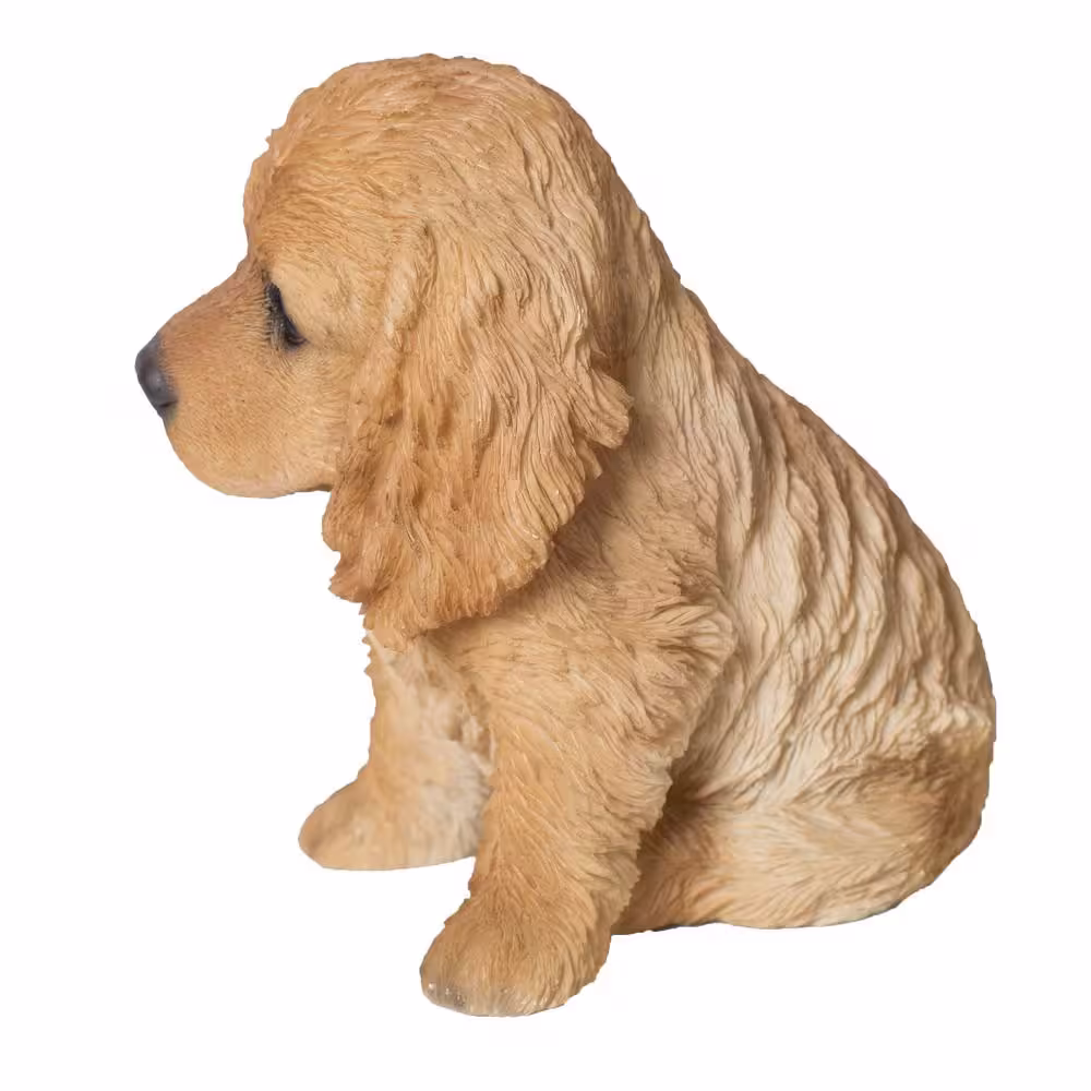 None Cream-Coloured Cocker Spaniel - Garden Statue