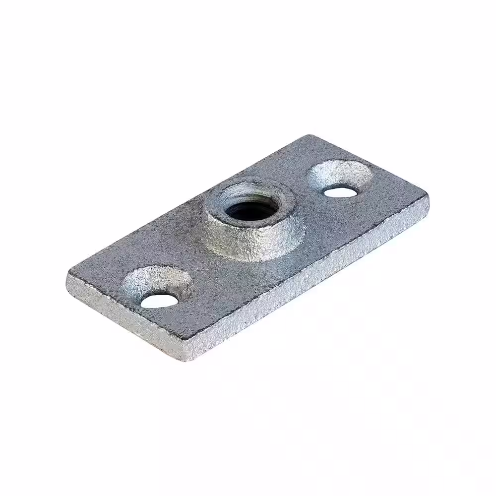 The Plumber's Choice Rod Hanger Plate in Galvanized Iron in for 3/8 in. Threaded Rod (20-Pack)