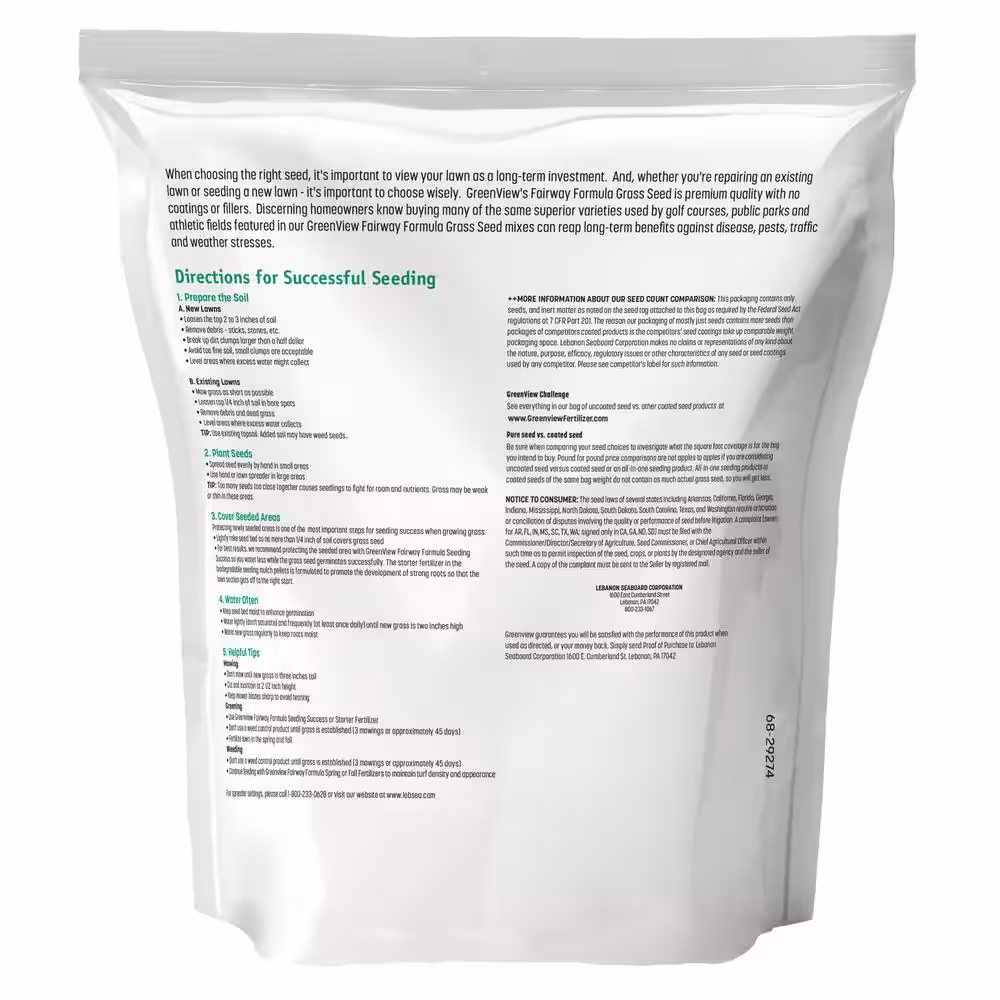 GreenView 7 lbs. Fairway Formula Grass Seed Dense Shade Mixture