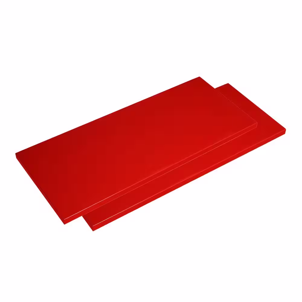Husky 2-Pack Steel Shelf Set in Red (36 in. W x 15 in. D) for Ready-to-Assemble 36 in. Freestanding Garage Cabinet