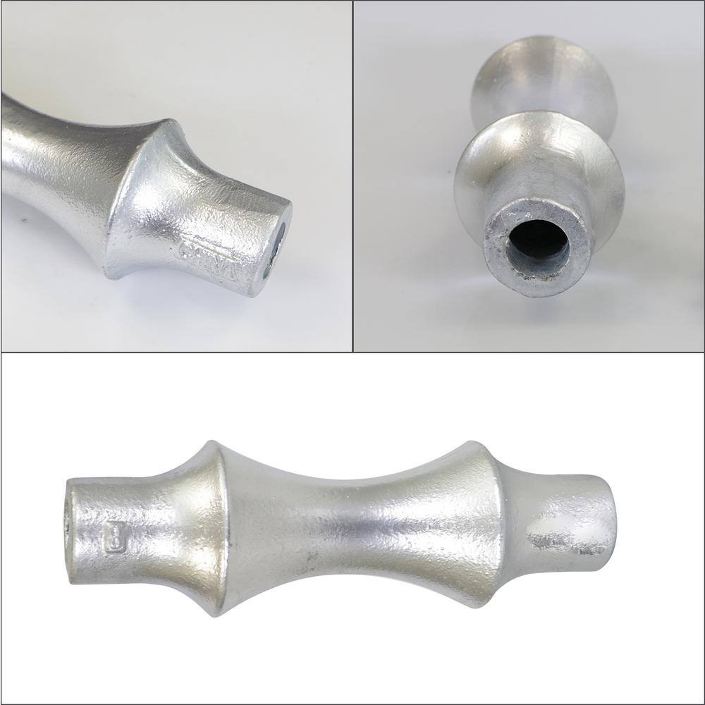 The Plumber's Choice 12 in. Galvanized Steel Hot Dipped Pipe Roller Replacement (5-Pack)