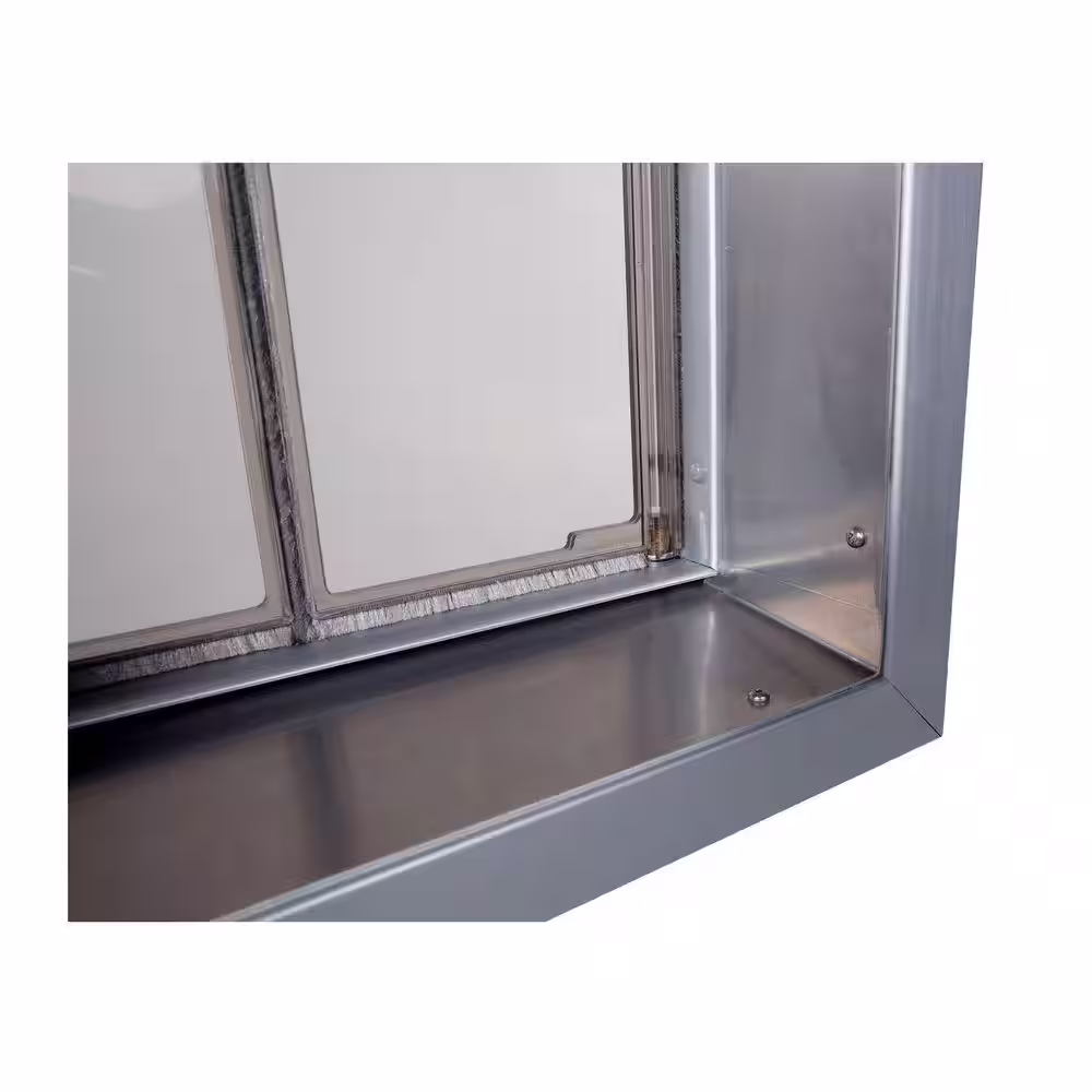 PlexiDor Performance Pet Doors 11.75 in. x 16 in. Large White Wall Mount Dog Door Requires No Replacement Flap