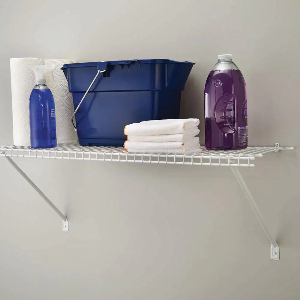 ClosetMaid 36 in. W x 12 in. D White Steel Wire Closet Shelf