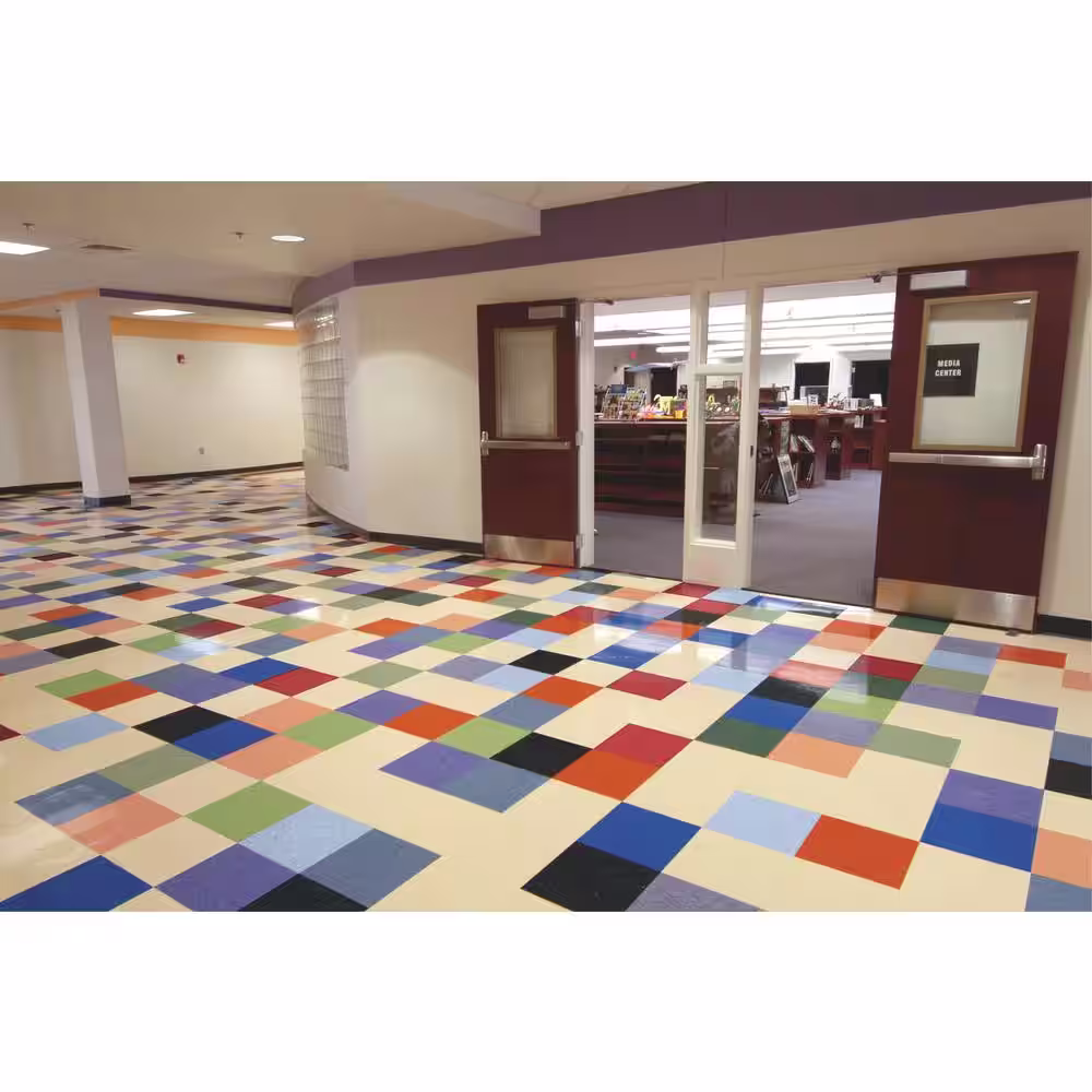 Armstrong Flooring Imperial Texture VCT 12 in. x 12 in. Dusty Miller Standard Excelon Commercial Vinyl Tile (45 sq. ft. / case)