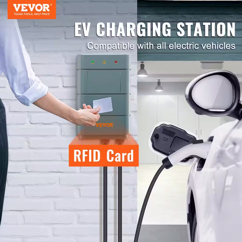 None Level 2 EV Charging Station 40 Amp 22 ft. Electric EV Charger IP66 NEMA 6-50 240-Volt for -22Â°F to 131Â°F Home Outdoor