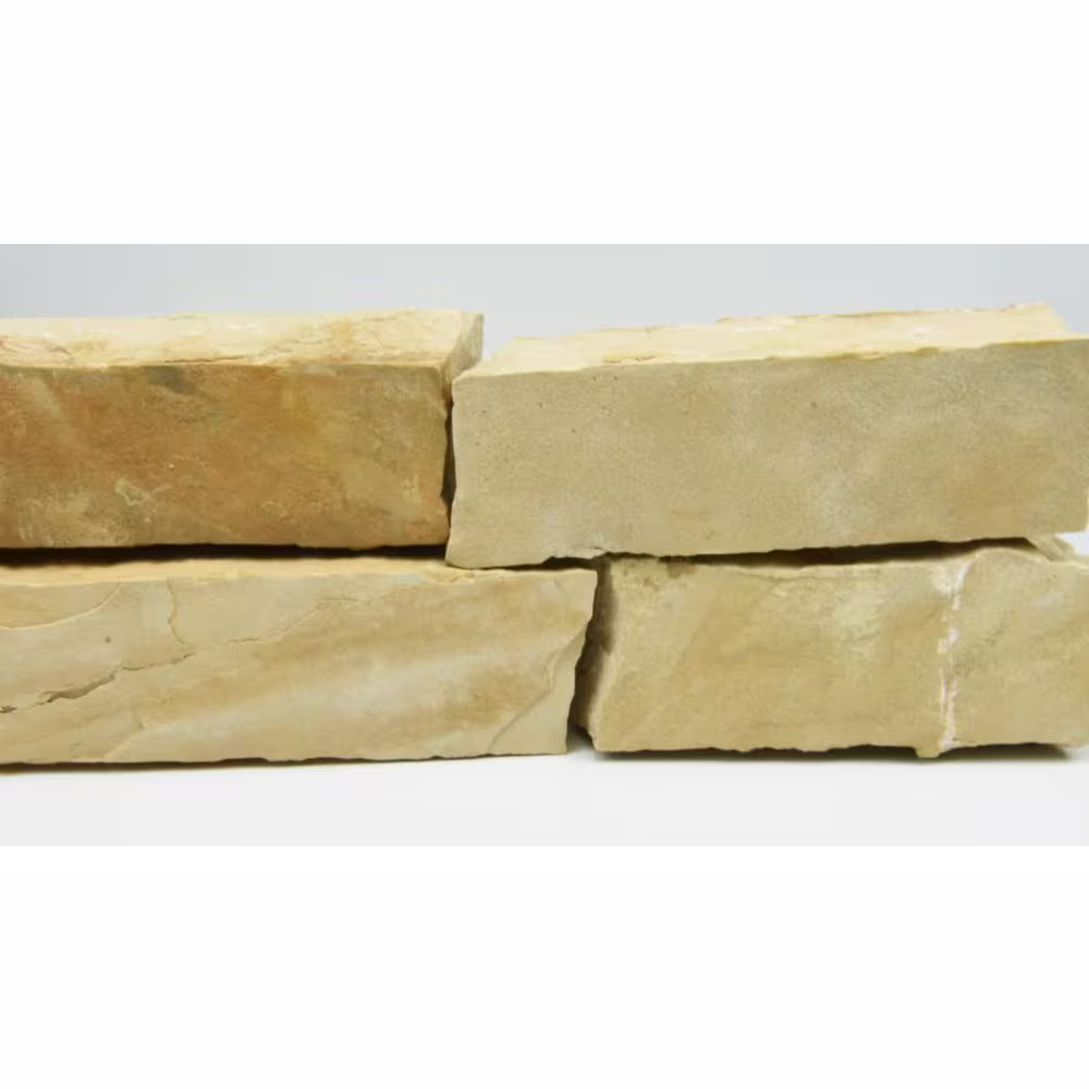Southwest Boulder & Stone Approx 4 in. W x 4 in. Tall 1000 lbs. Beige Buff Natural Finish Ledgestone Stone Tree Wall Edging Various Lengths