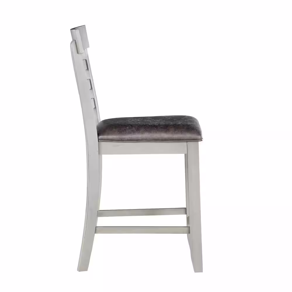 Steve Silver Hyland Gray 24 in. Counter Height Dining Chair (Set of 2)