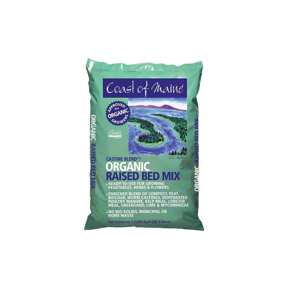 None Castine Blend Raised Bed Gardening Soil Mix, 1 cub. ft. (10-Pack)