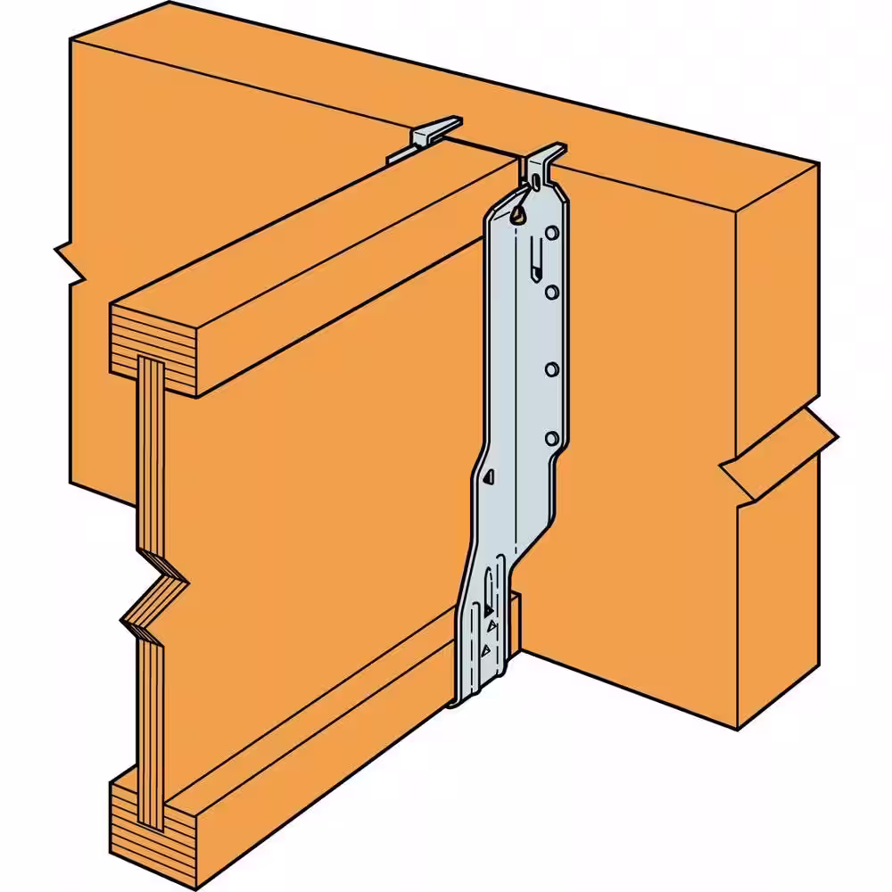 Simpson Strong-Tie IUS Galvanized Face-Mount Joist Hanger for 2-1/2 in. in. x 16 in. Engineered Wood