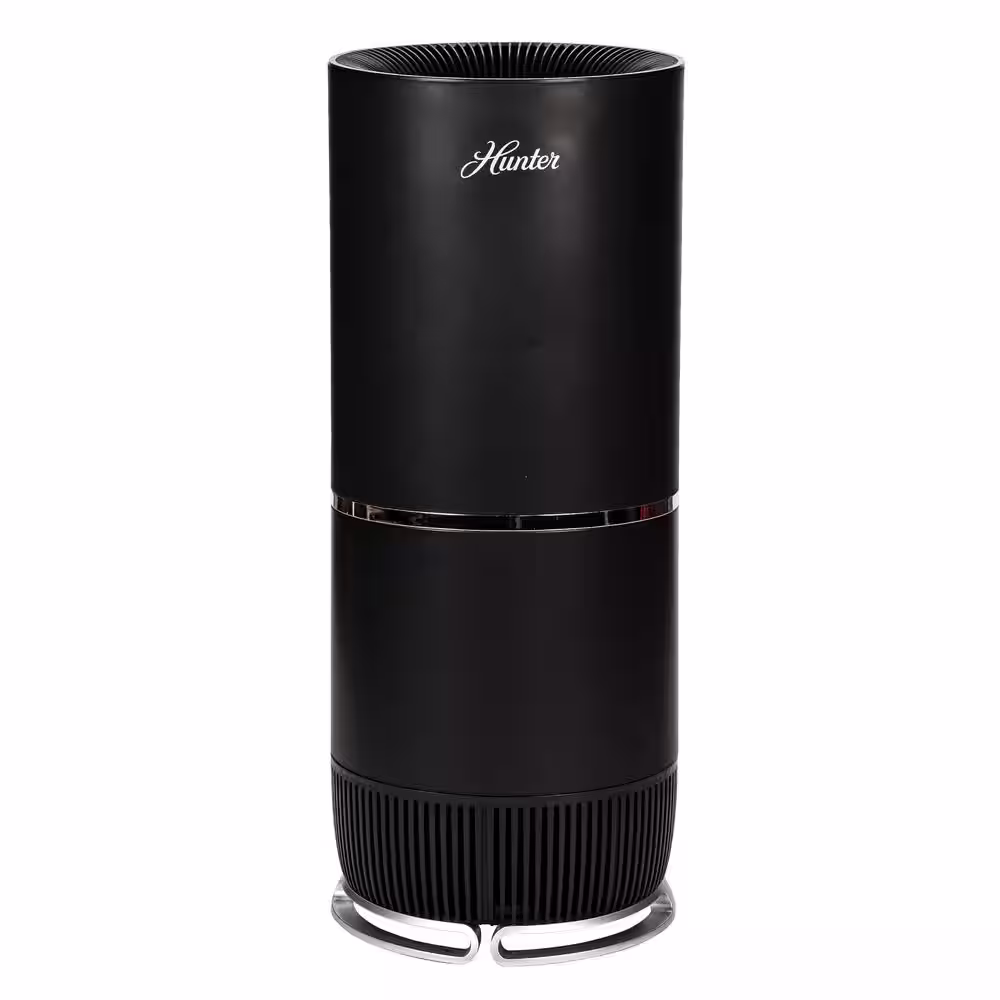 Hunter HP670 True HEPA Air Purifier for Allergies, Digital Tall Tower, Black