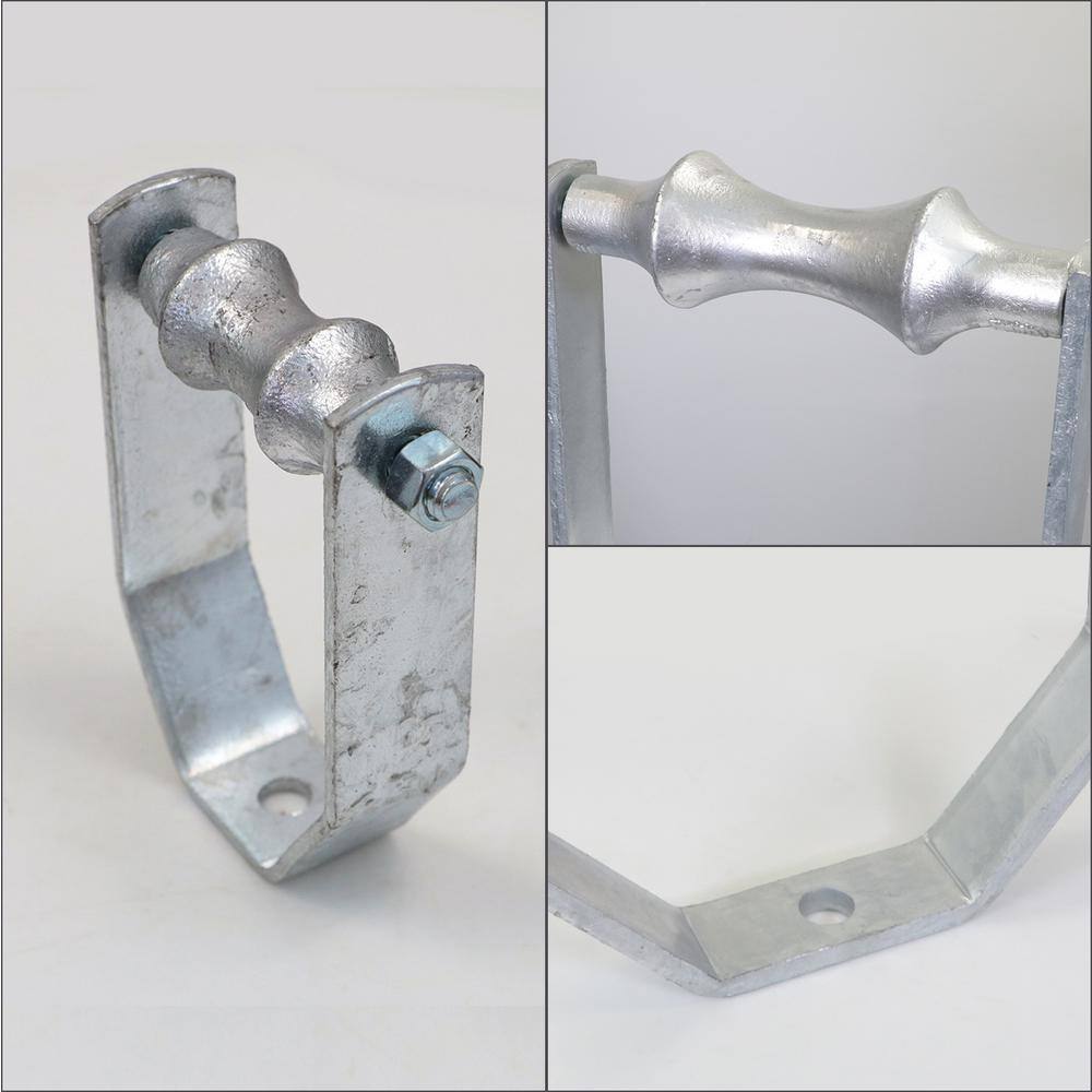The Plumber's Choice 10 in. Galvanized Steel Hot Dipped Clevis Roller Hanger (5-Pack)
