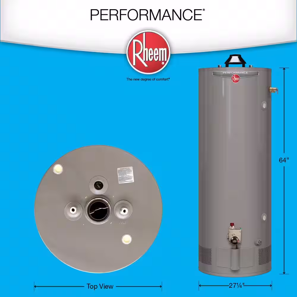 Rheem Performance 98 Gal. Tall 6-Year 75,100 BTU Liquid Propane Water Heater