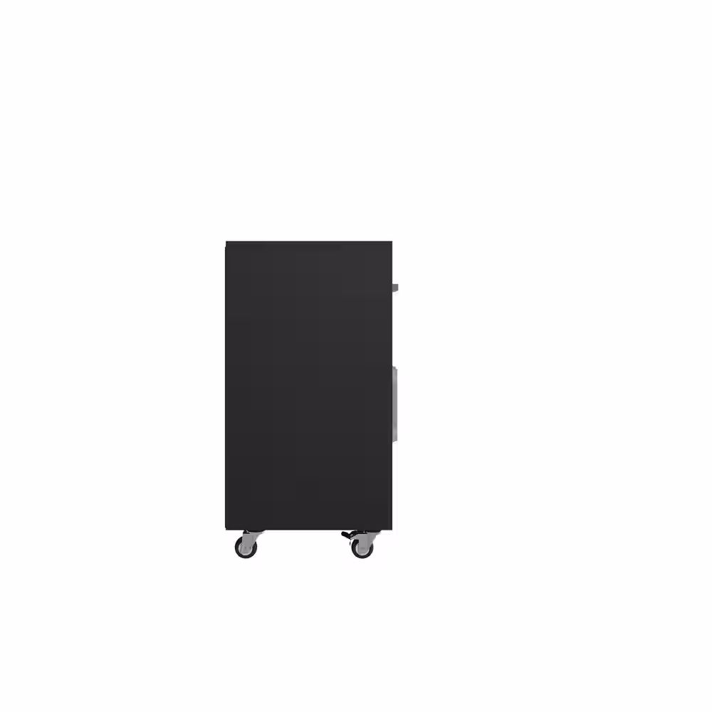 Manhattan Comfort Eiffel 59.84 in. W x 36.22 in. H x 19.69 in. D Garage Storage System in Matte Black and Yellow (2-Piece)