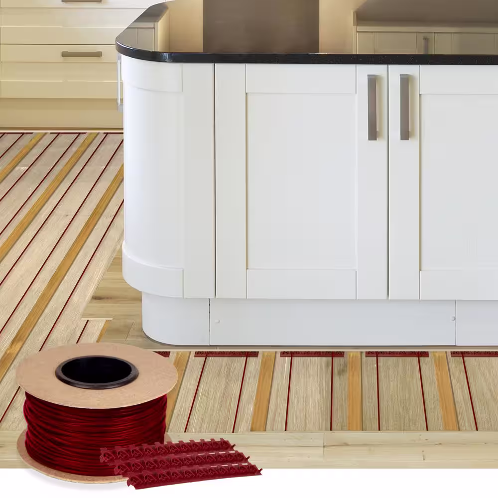 WarmlyYours TempZone 70 ft. Cable System with Touch Screen Thermostat and Electrical Rough In Kit (Covers 17.5 sq. ft.)