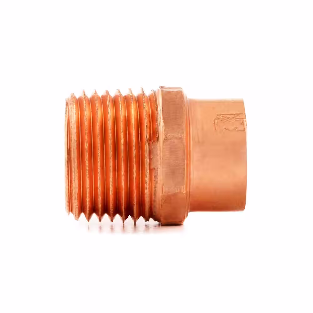 Everbilt 1/2 in. Copper Pressure Cup x MPT Male Adapter Fitting