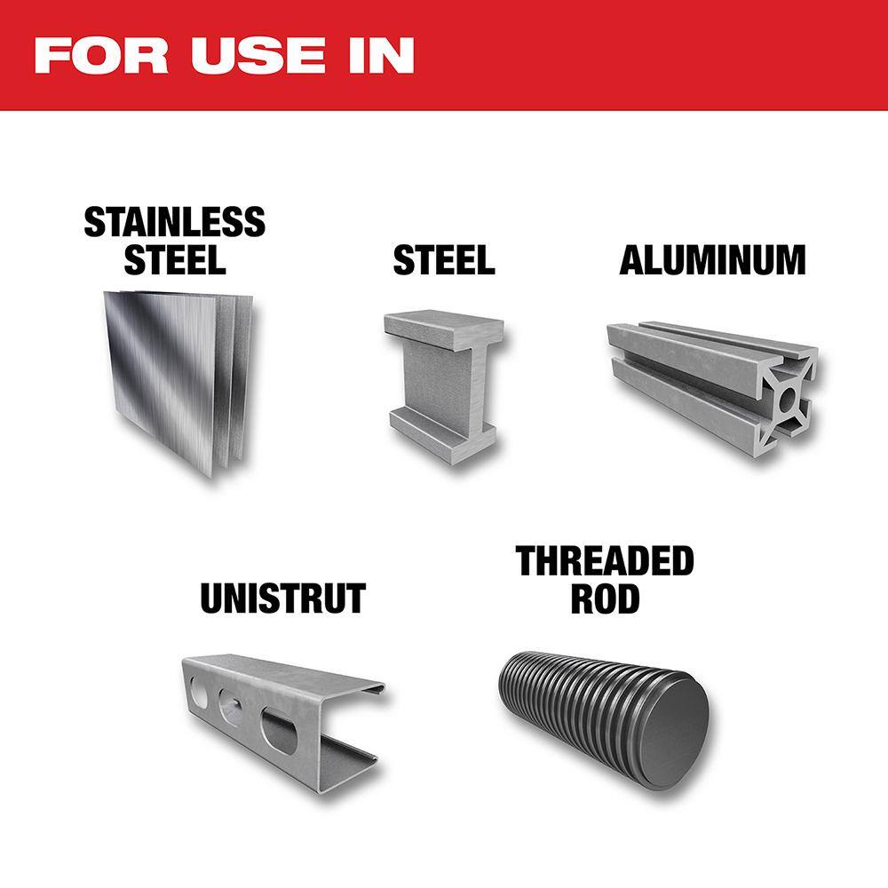 Milwaukee 8 in. x 50TPI Carbide Thin Metal & Stainless Cutting & 8 in. x 42 Carbide Metal & Stainless Circular Saw Blade (2-Piece)