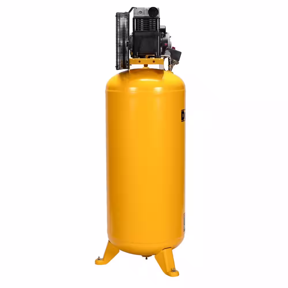 DEWALT 60 Gal. Single-Stage 175 PSI Vertical Stationary Electric Air Compressor with Air Compressor Monitoring System