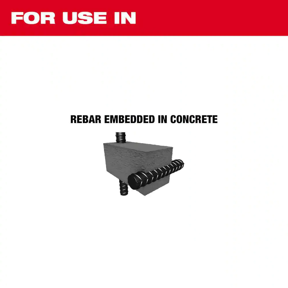 Milwaukee 5/8 in. x 12 in. SDS-Plus Rebar Cutter