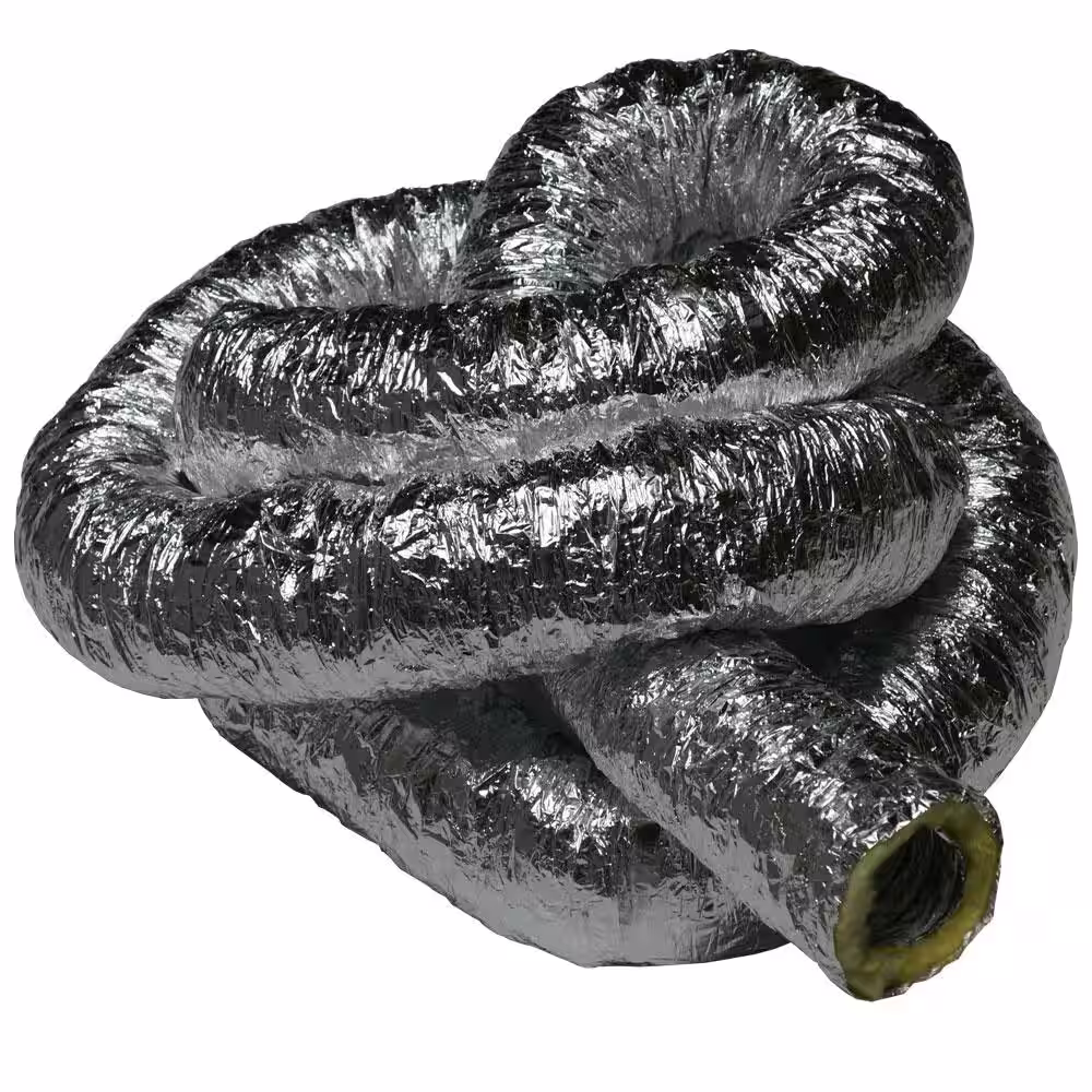 Rubber-Cal HVAC 10 in. x 25 ft. Insulated-Flex Ducting Ventilation Duct Hose
