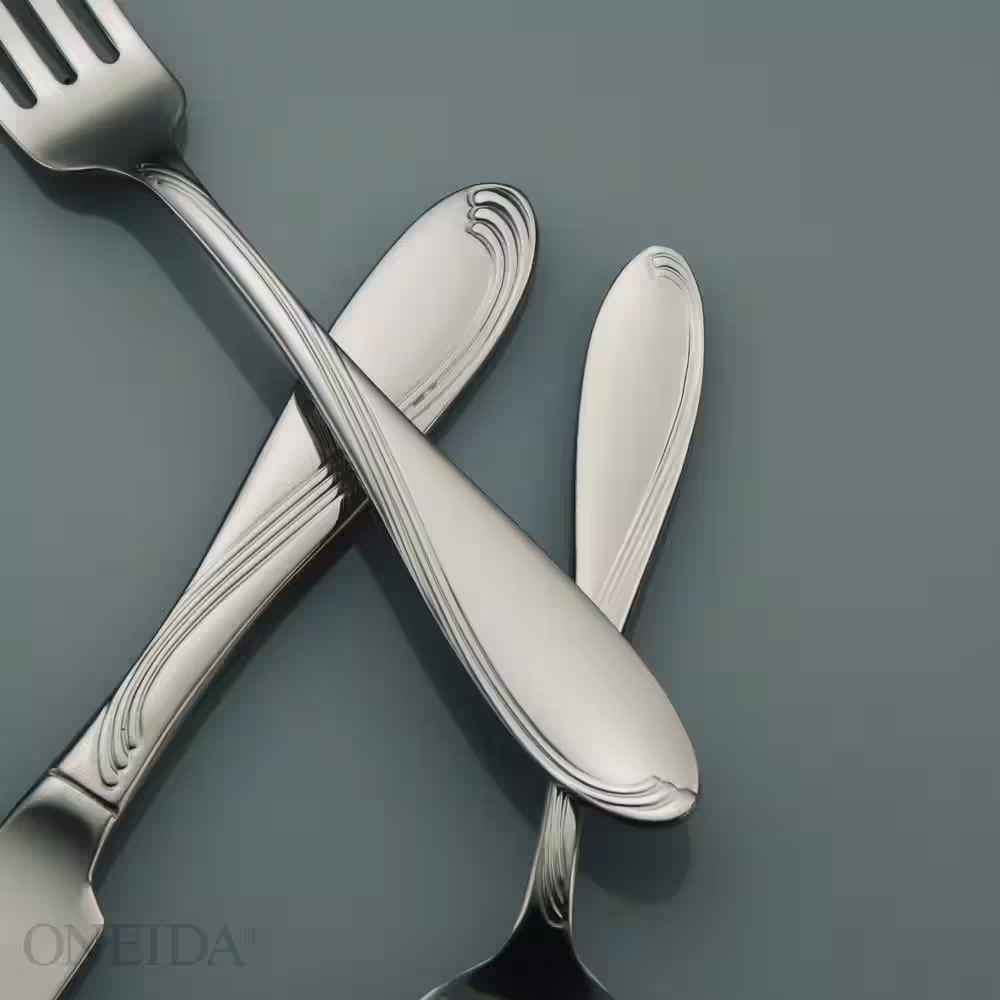 Oneida Scroll 18/8 Stainless Steel Teaspoons (Set of 36)