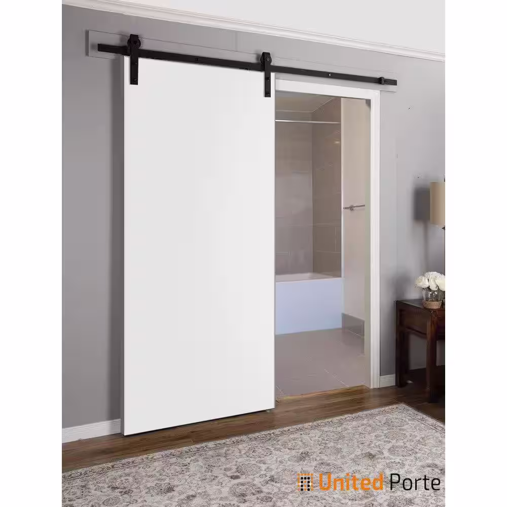 Sartodoors 0010 30 in. x 96 in. Flush No Bore Solid Core White Finished Pine Wood Interior Door Slab