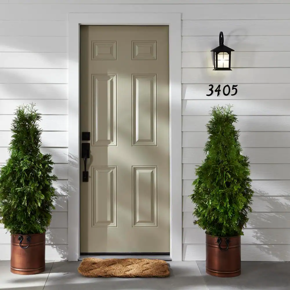 Everbilt 4 in. Black Nail-On Aluminum House Number 1