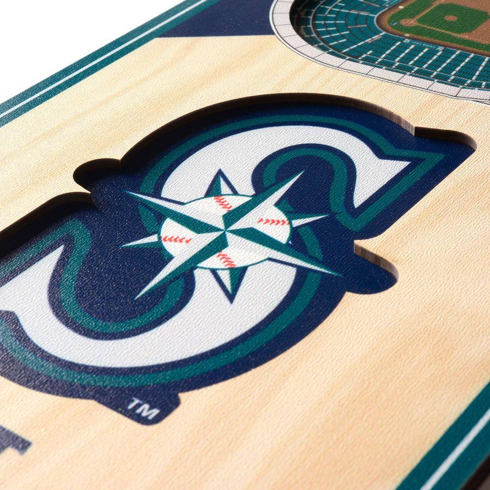 YouTheFan MLB Seattle Mariners 6 in. x 19 in. 3D Stadium Banner-T-Mobile Park