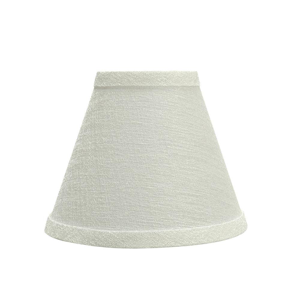 Aspen Creative Corporation 6 in. x 5 in. Pearl Linen Hardback Empire Lamp Shade (5-Pack)