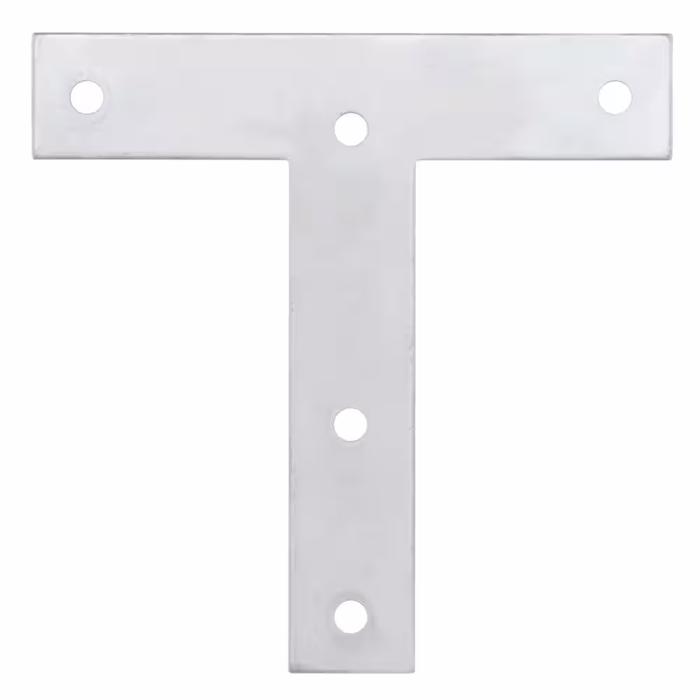 Everbilt 5 in. x 5 in. Zinc Plated T-Plate