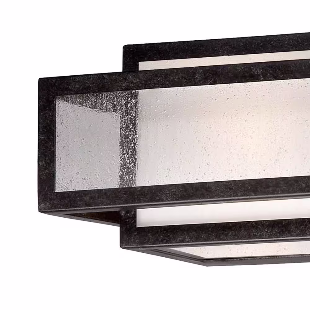 Minka Lavery Camden Square 3-Light Aged Charcoal Bath and Vanity Light