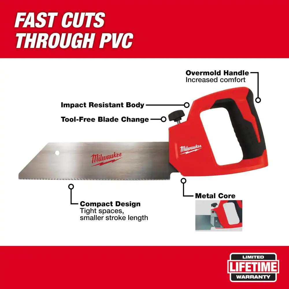 Milwaukee 12 in. PVC/ABS Saw
