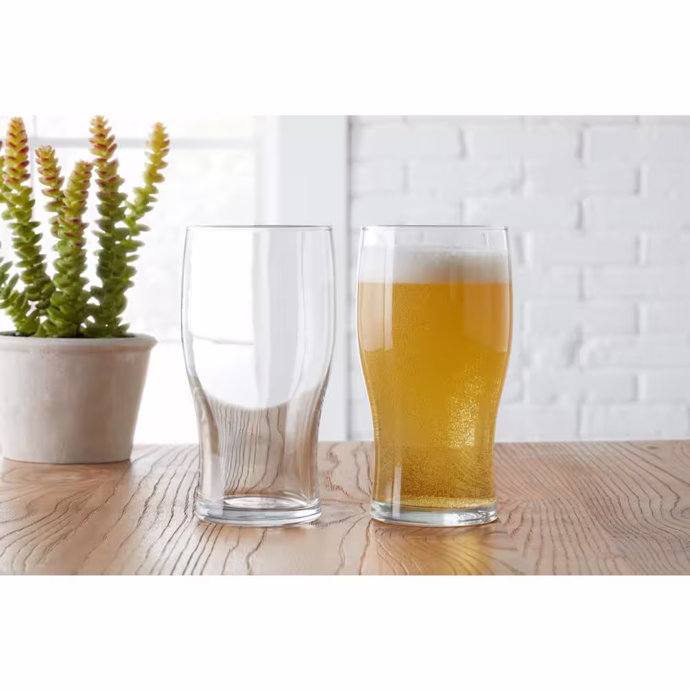 StyleWell 19.5 oz. Pint Beer Glasses (Set of 4)