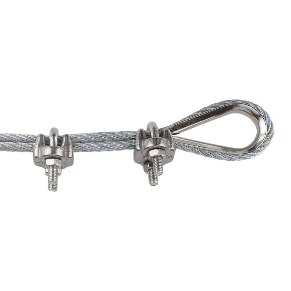 Crown Bolt 3/16 in. Stainless Steel Clamp Set