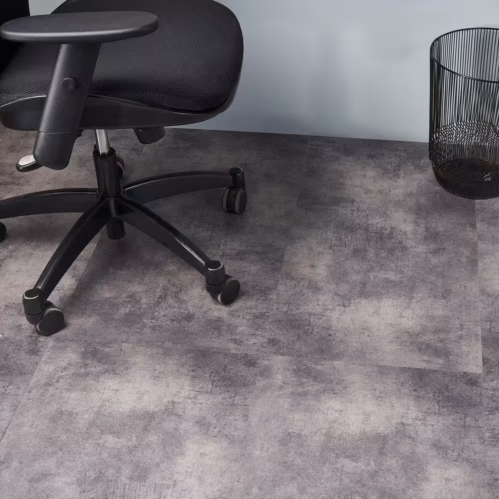 Ivy Hill Tile Duren Concreto Steel 28MIL x 18 in. x 36 in. Glue Down Luxury Vinyl Tile Flooring (1728 Sq. Ft./Pallet)