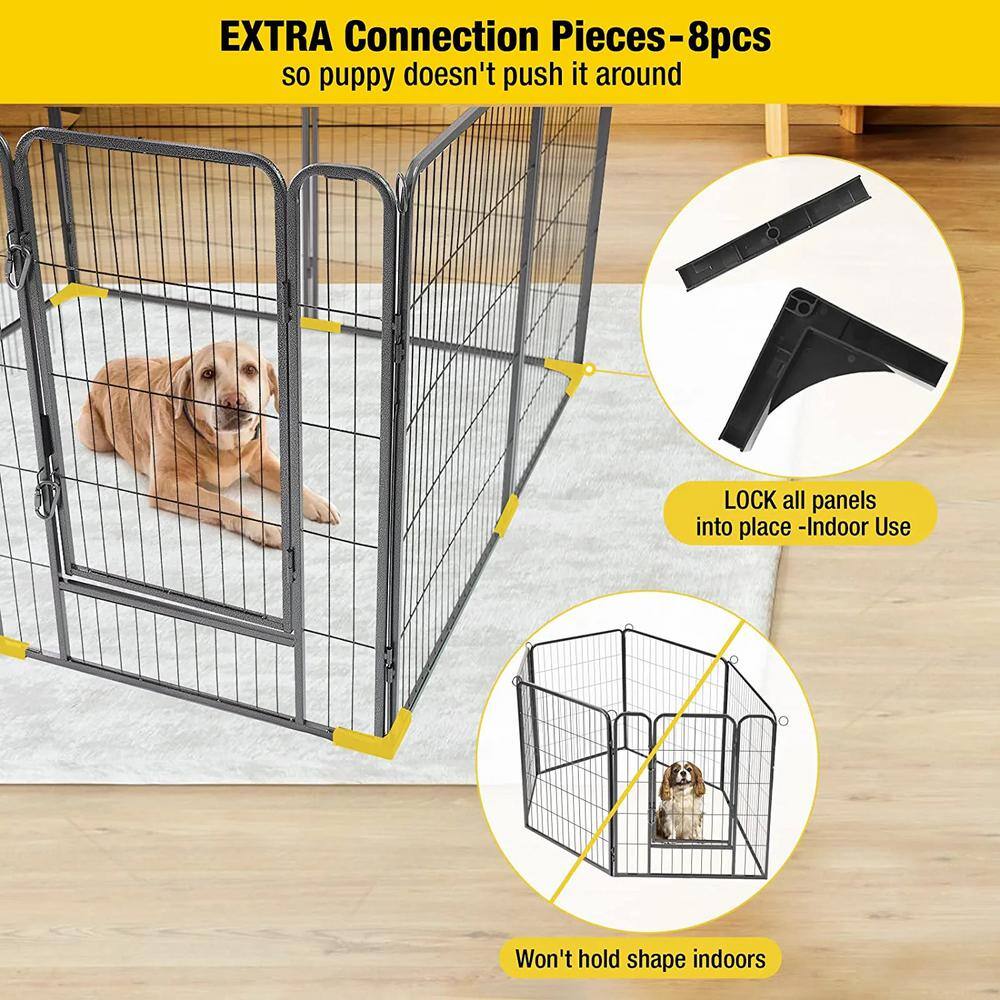 None Dog Exercise Pen Outdoor and Indoor Portable Pet Puppy Playpen