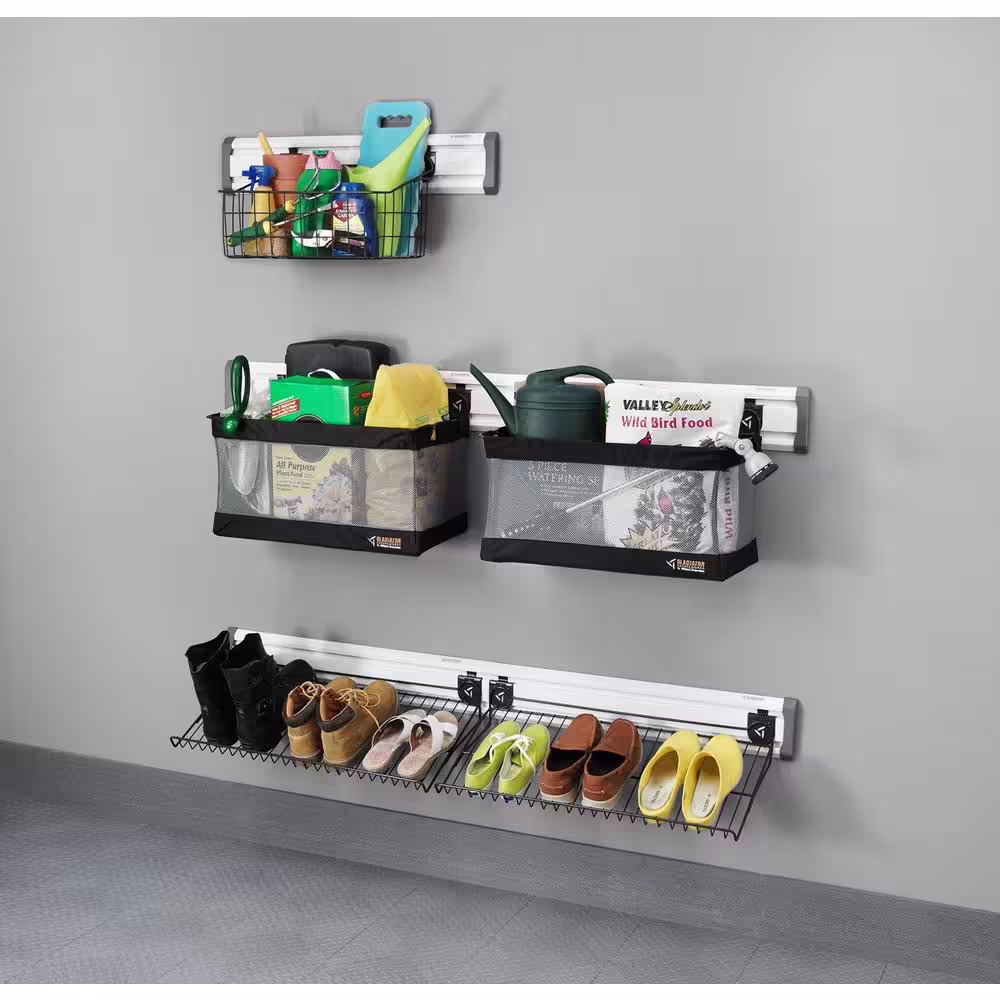 Gladiator 30 in. Hammered Graphite Shoe Rack