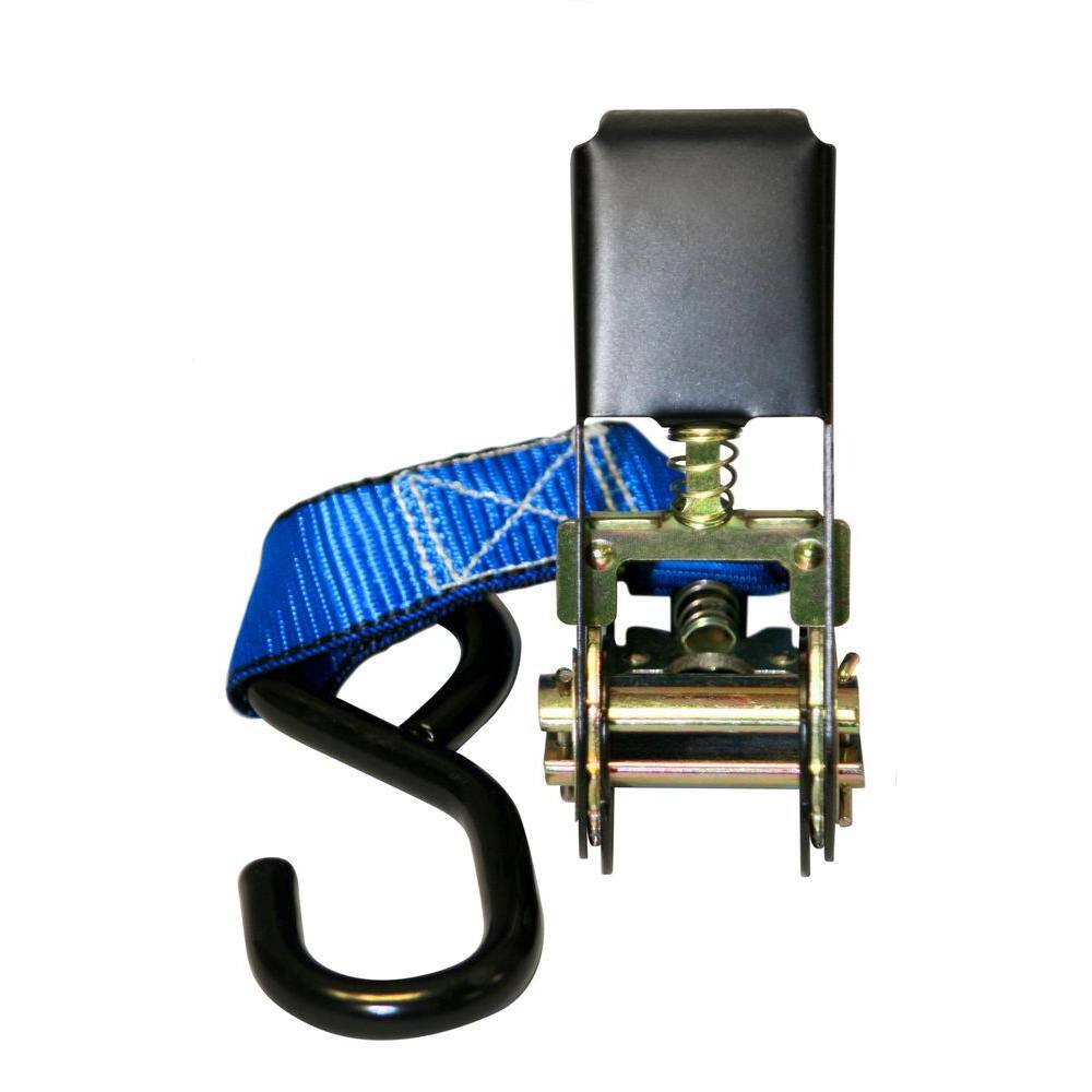 EVEREST Ready Pack 1 in. x 6 ft. Ratchet Tie-Down Strap with 900 lbs./S-Hook (12 per Box)