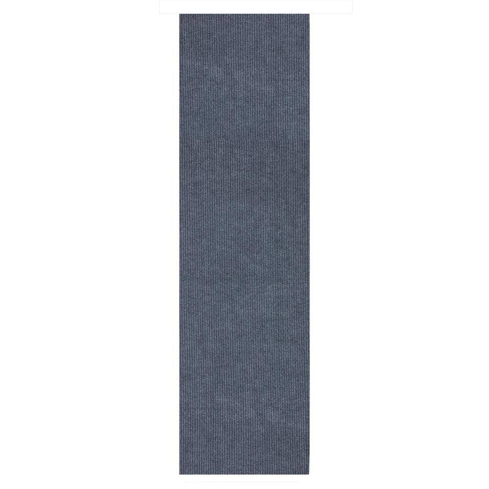 Ottomanson Lifesaver Waterproof Non-Slip Solid 4 X25 Indoor/Outdoor Runner Rug, 4 ft.x 25 ft., Gray, Polyester Garage Flooring