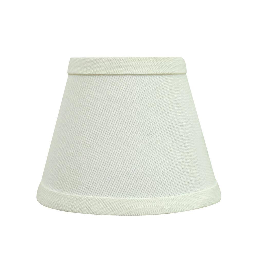 Aspen Creative Corporation 5 in. x 4 in. White Hardback Empire Lamp Shade (5-Pack)
