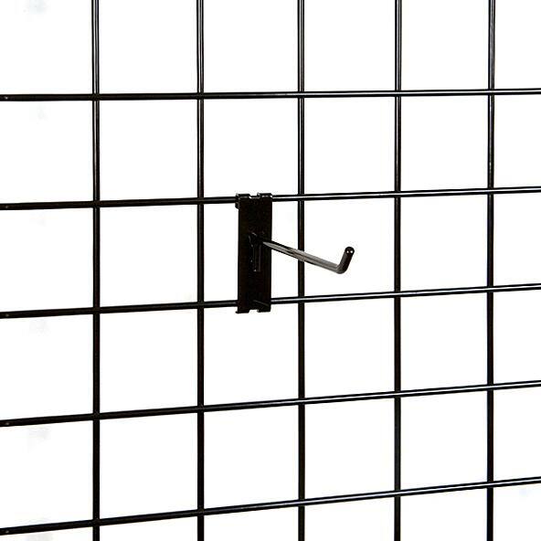 Econoco 6 in. Black Hook for Grid Wall Panel Retail Display (Pack of 96)