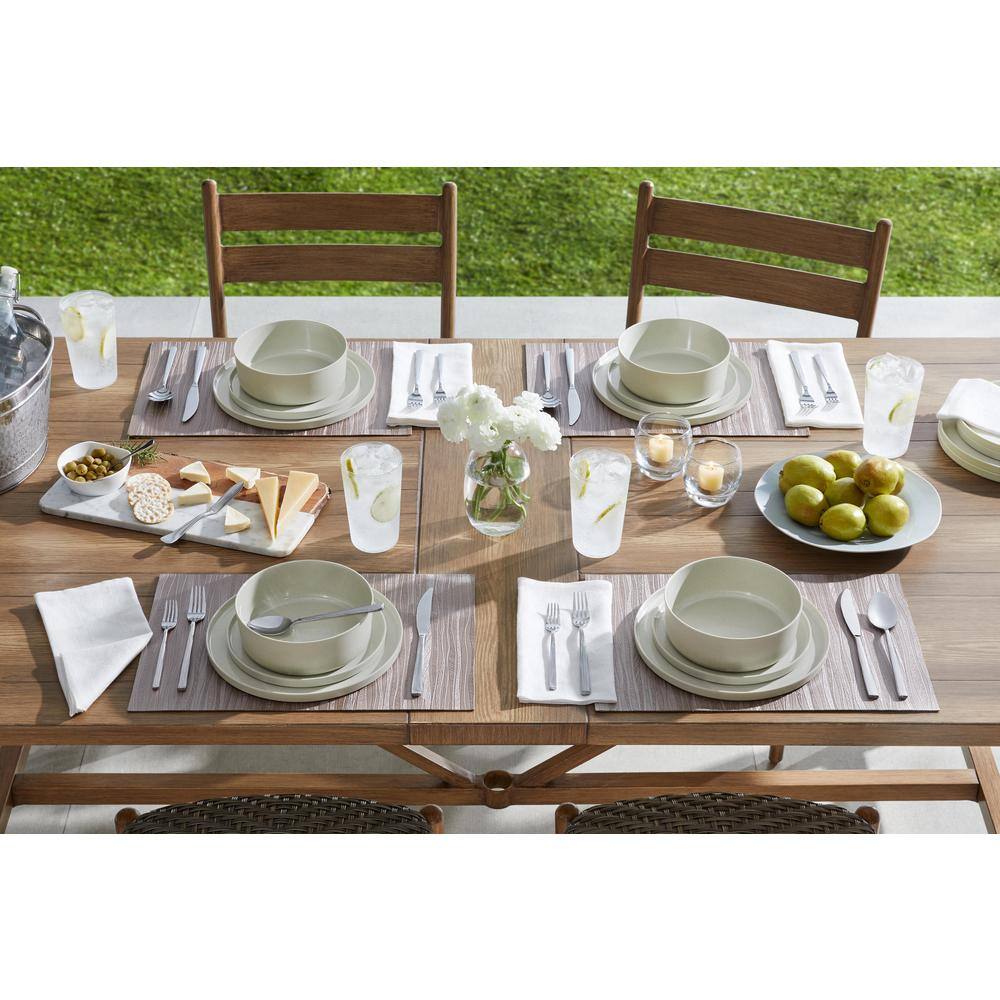 Home Decorators Collection Trenblay Melamine Dinner Bowls in Natural Beige (Set of 6)
