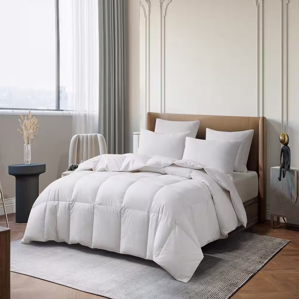 Martha Stewart Living Tencel Cotton Blend Goose Down Fiber All Seasons King Comforter