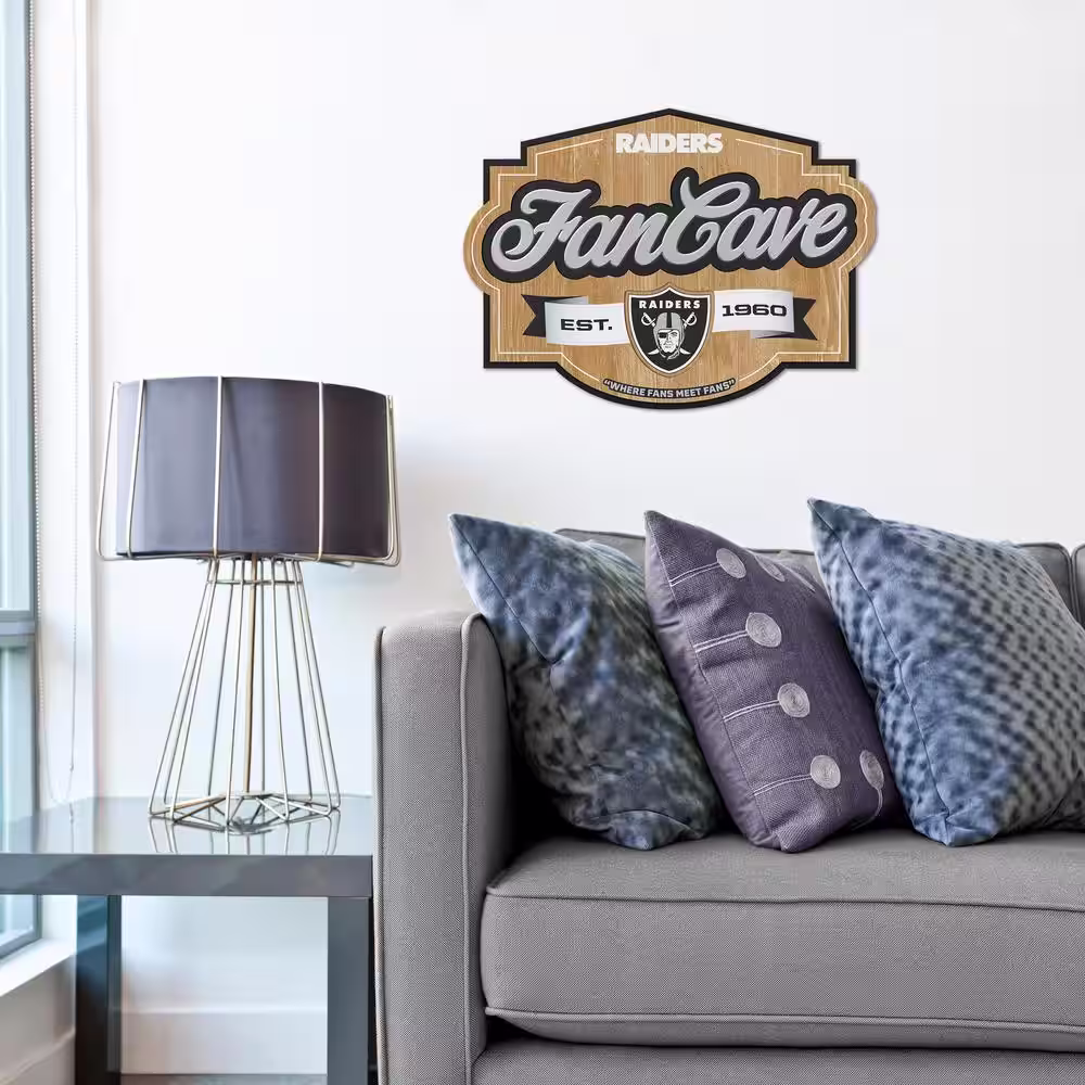 YouTheFan NFL Las Vegas Raiders Fan Cave Decorative Sign