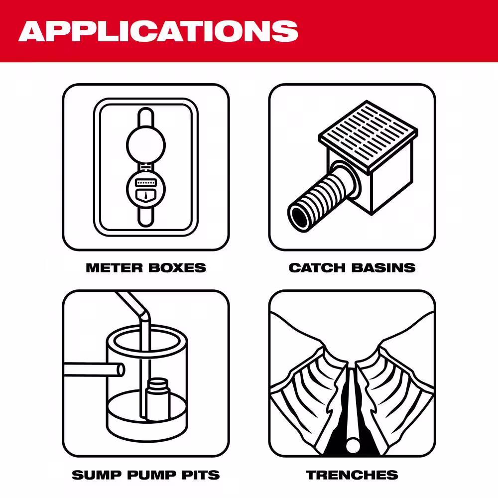 Milwaukee M12 12-Volt Lithium-Ion Cordless 9 GPM 0 hp. Submersible Stick Water Transfer Pump (2-Tool)