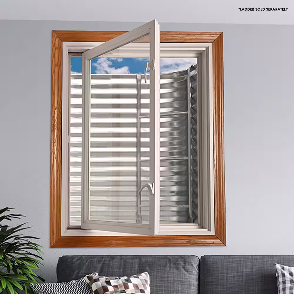 SHAPE PRODUCTS 50 in. W x 36 in. D x 36 in. H Galvanized Steel Egress Window Well