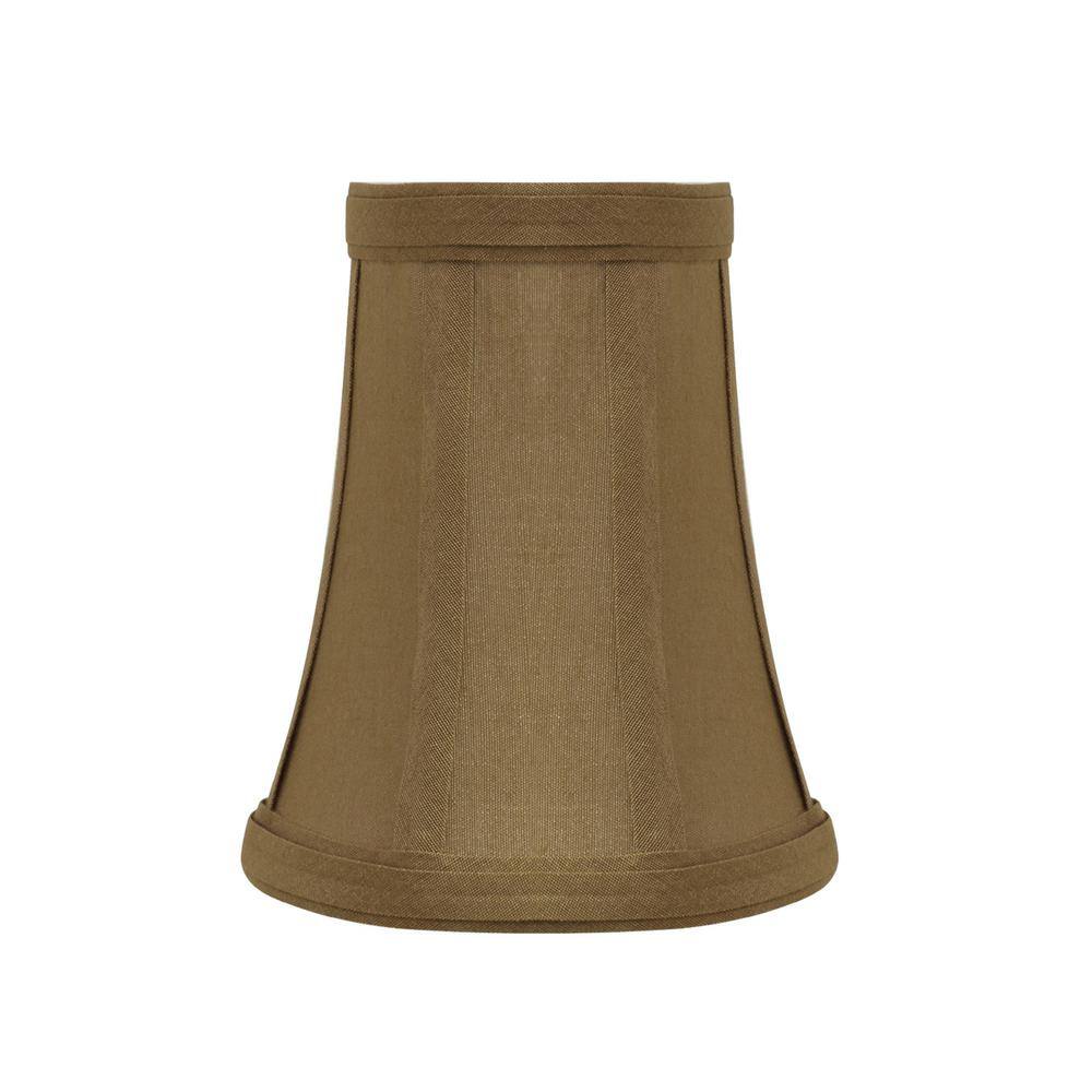 Aspen Creative Corporation 4 in. x 5 in. Light Brown Bell Lamp Shade (9-Pack)