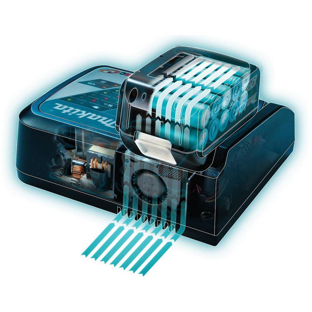 Makita 18V LXT Lithium-Ion Battery and Rapid Optimum Charger Starter Pack (5.0Ah) with bonus 18V LXT 6-1/2 in. Circular Saw