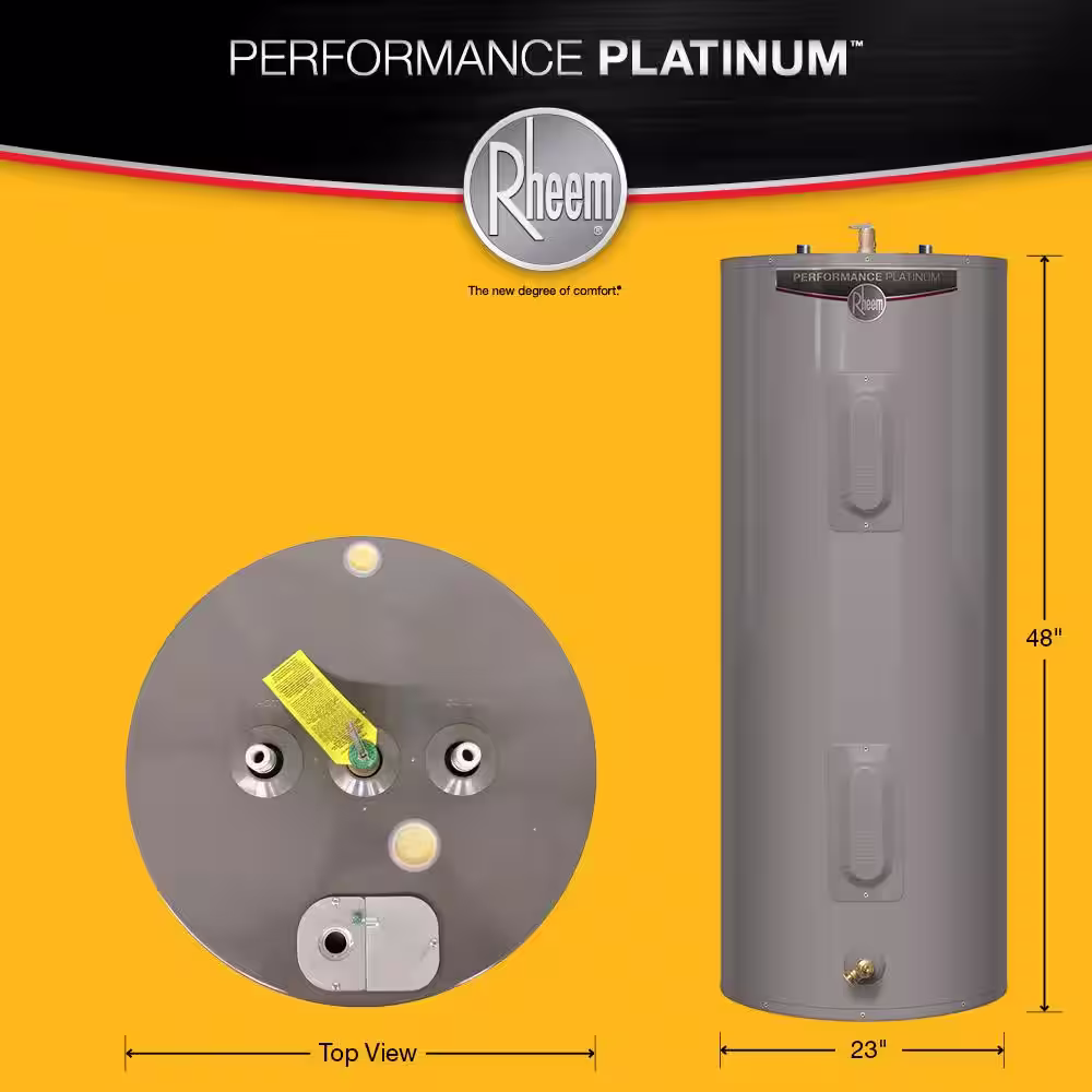 Rheem Performance Platinum 50 gal. Medium 12 Year 4500/4500-Watt Elements Electric Water Heater