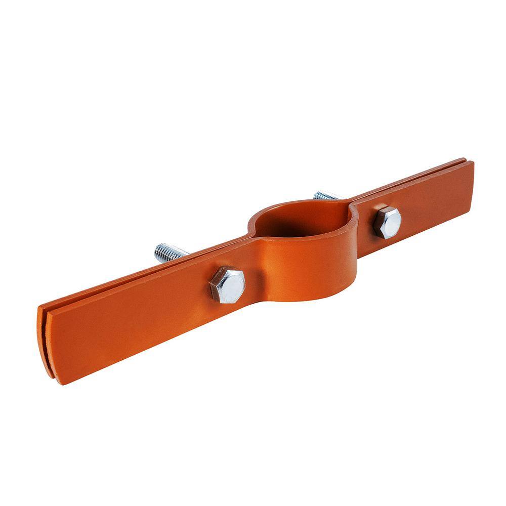 The Plumber's Choice 5 in. Riser Clamp in Copper Epoxy Coated Steel